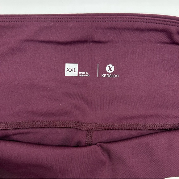Xersion Women's Set of 2 Blue & Maroon High Rise 7/8 Ankle Leggings Size XXL - Picture 10 of 11